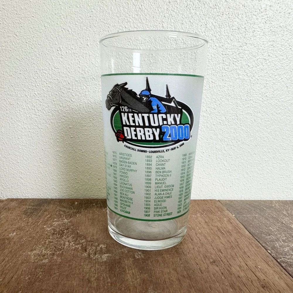 2000 Kentucky Derby Churchill Downs Horse Race Collectible‎ Mint Julep Glass